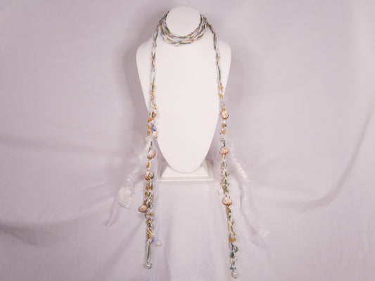 Sea Foam Trinket Scarf (Gold)