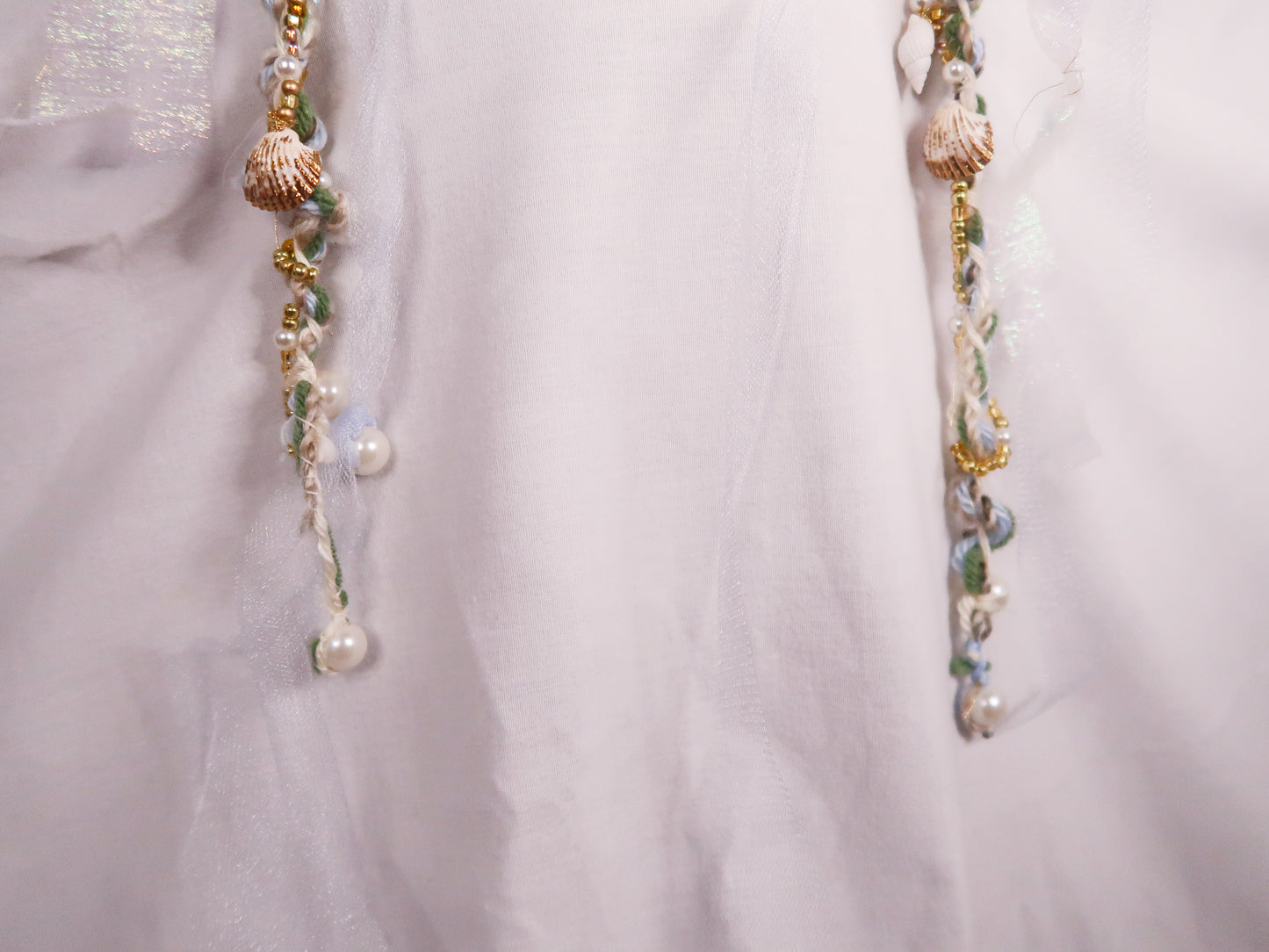 Sea Foam Trinket Scarf (Gold)