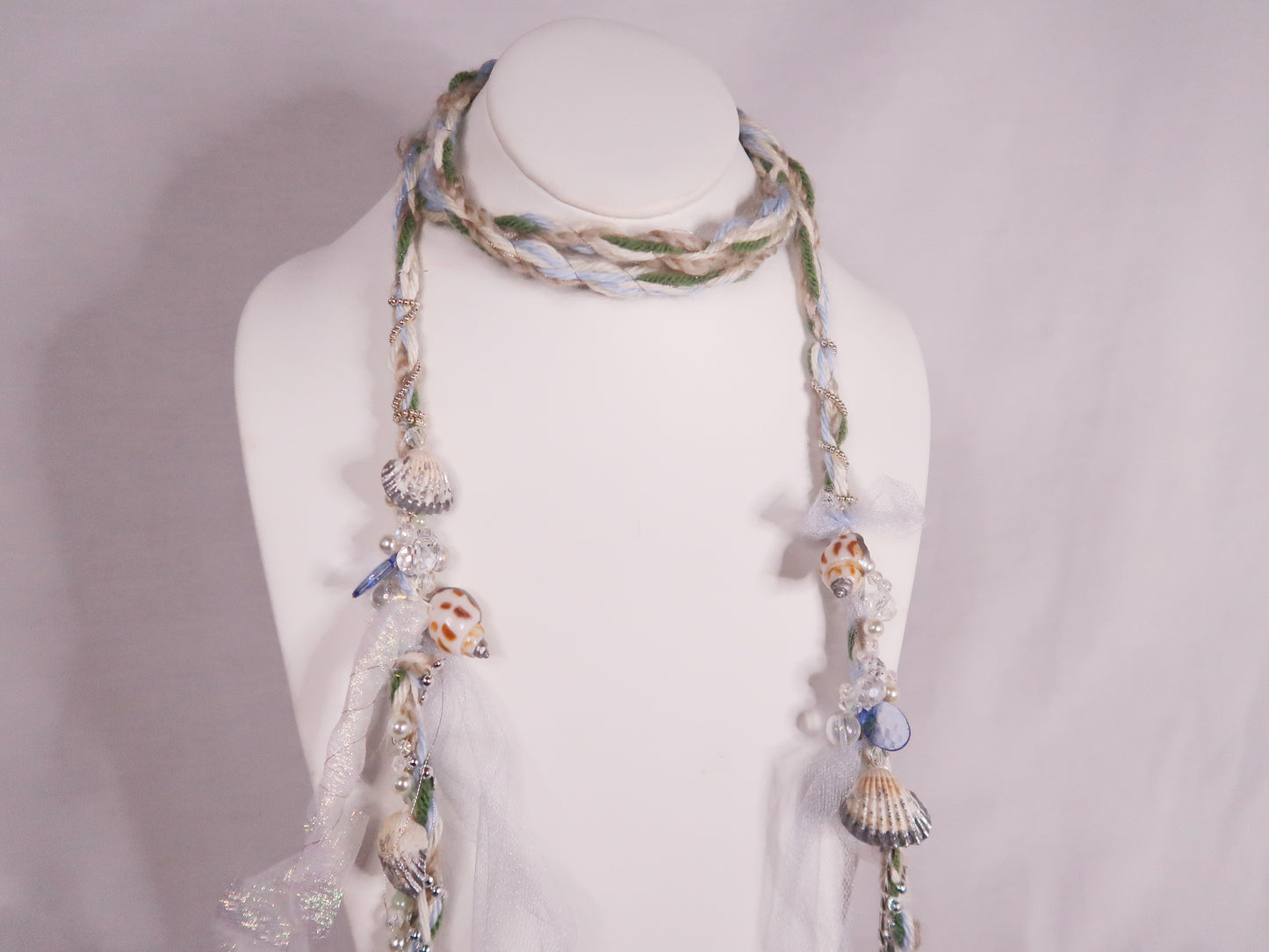 Sea Foam Trinket Scarf (Silver)