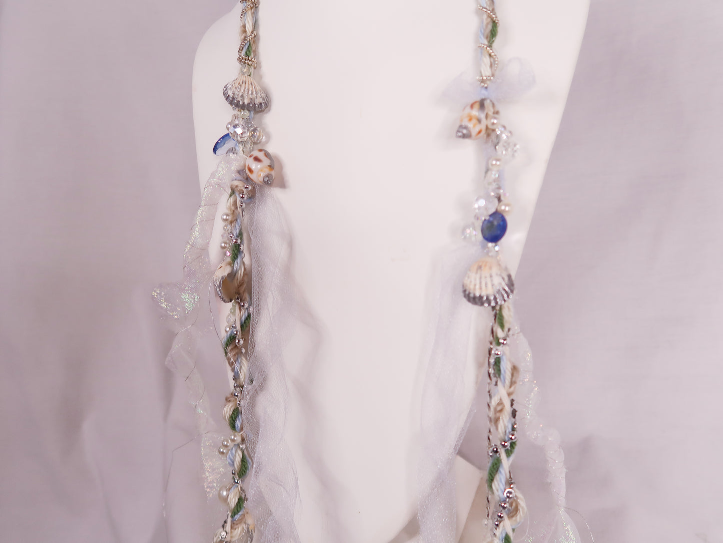 Sea Foam Trinket Scarf (Silver)