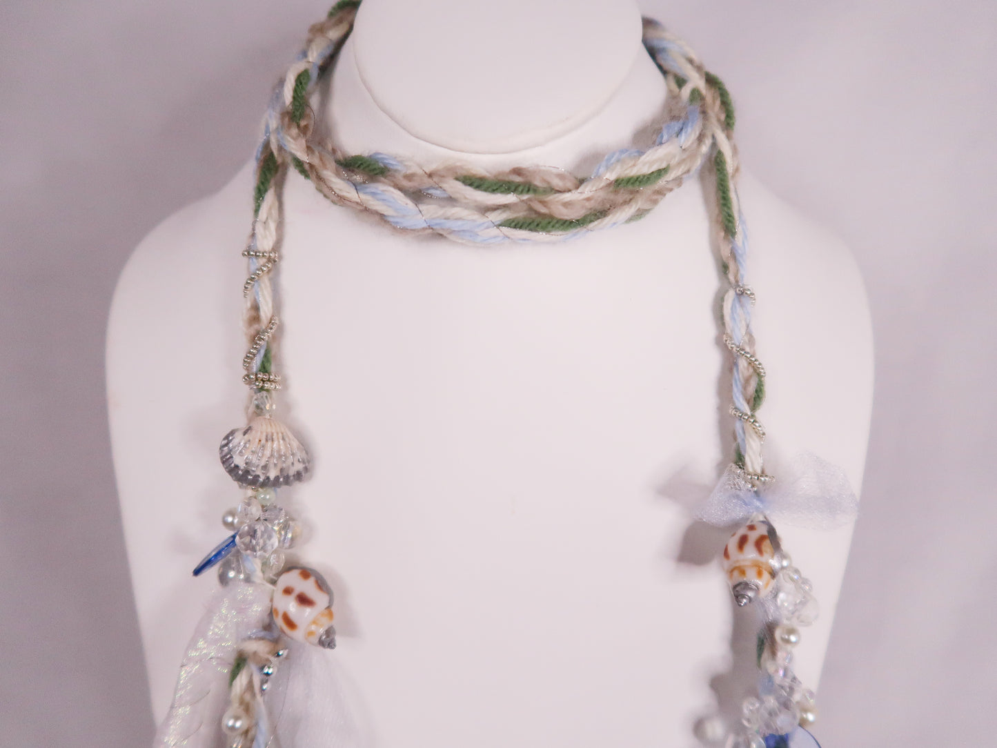 Sea Foam Trinket Scarf (Silver)