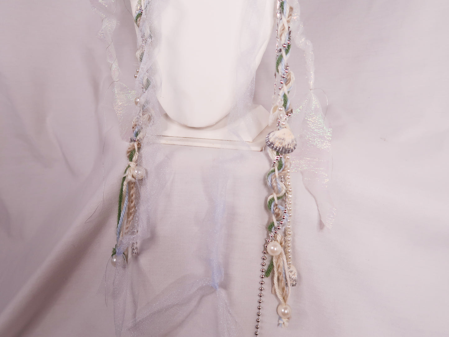 Sea Foam Trinket Scarf (Silver)