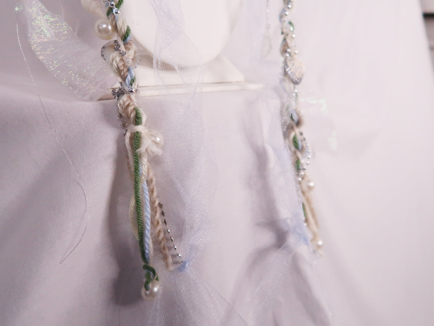 Sea Foam Trinket Scarf (Silver)
