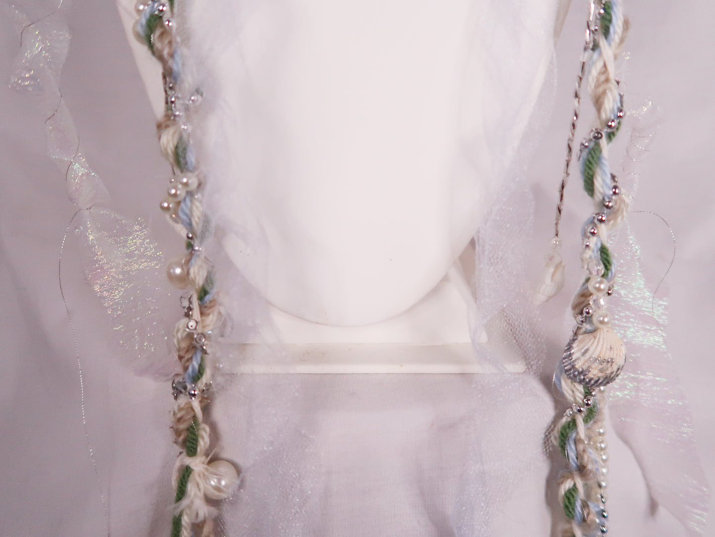 Sea Foam Trinket Scarf (Silver)