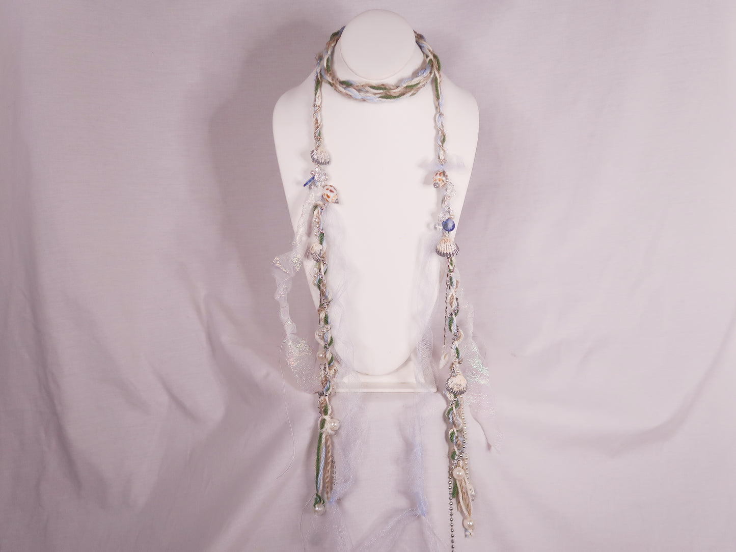 Sea Foam Trinket Scarf (Silver)