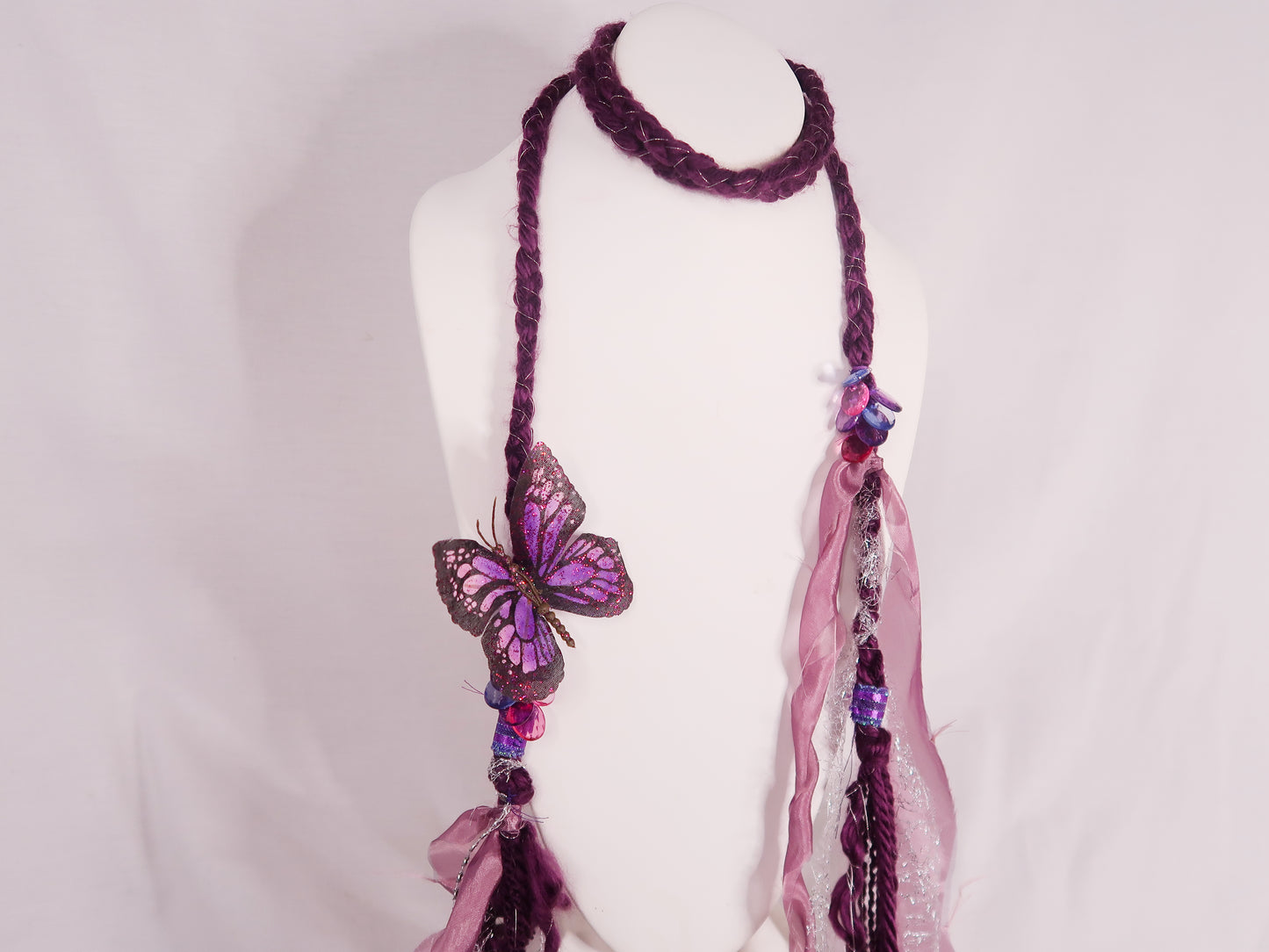 Purple Mariposa Trinket Scarf