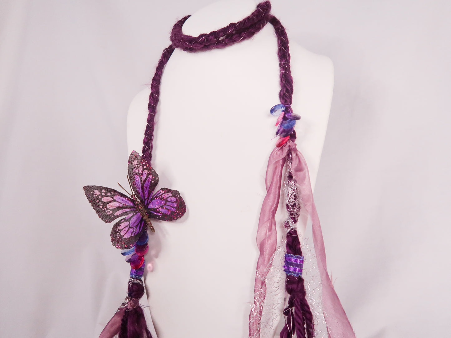 Purple Mariposa Trinket Scarf