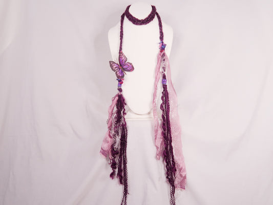 Purple Mariposa Trinket Scarf