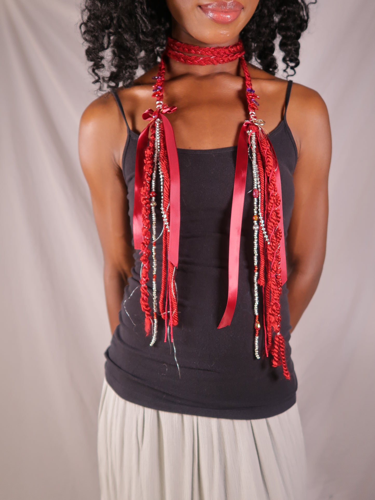The Red Mystic Trinket Scarf